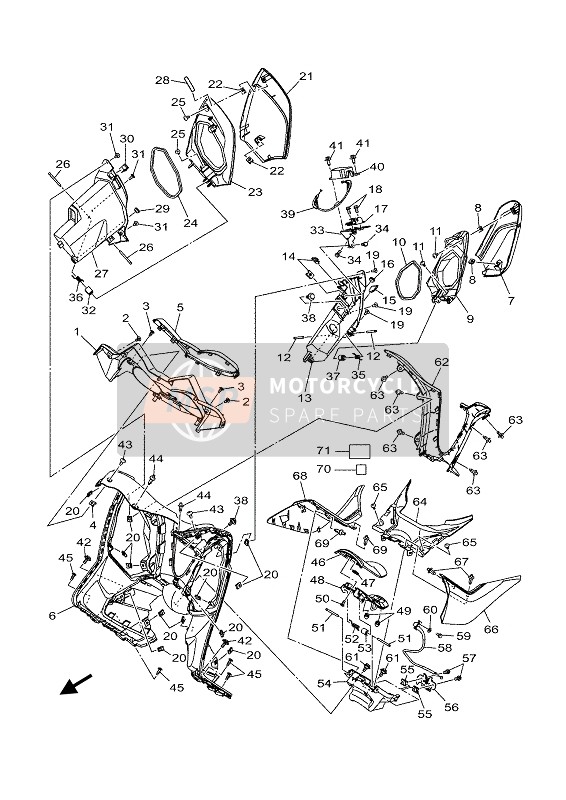 Yamaha XMAX 400 ABS 2020 Scudo per le gambe per un 2020 Yamaha XMAX 400 ABS